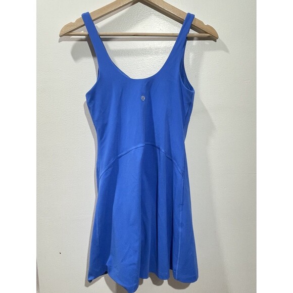 Lululemon Align Dress Pipe Dream Blue SZ 4 Nulu Built in Pockets Shorts Tennis - Picture 5 of 7